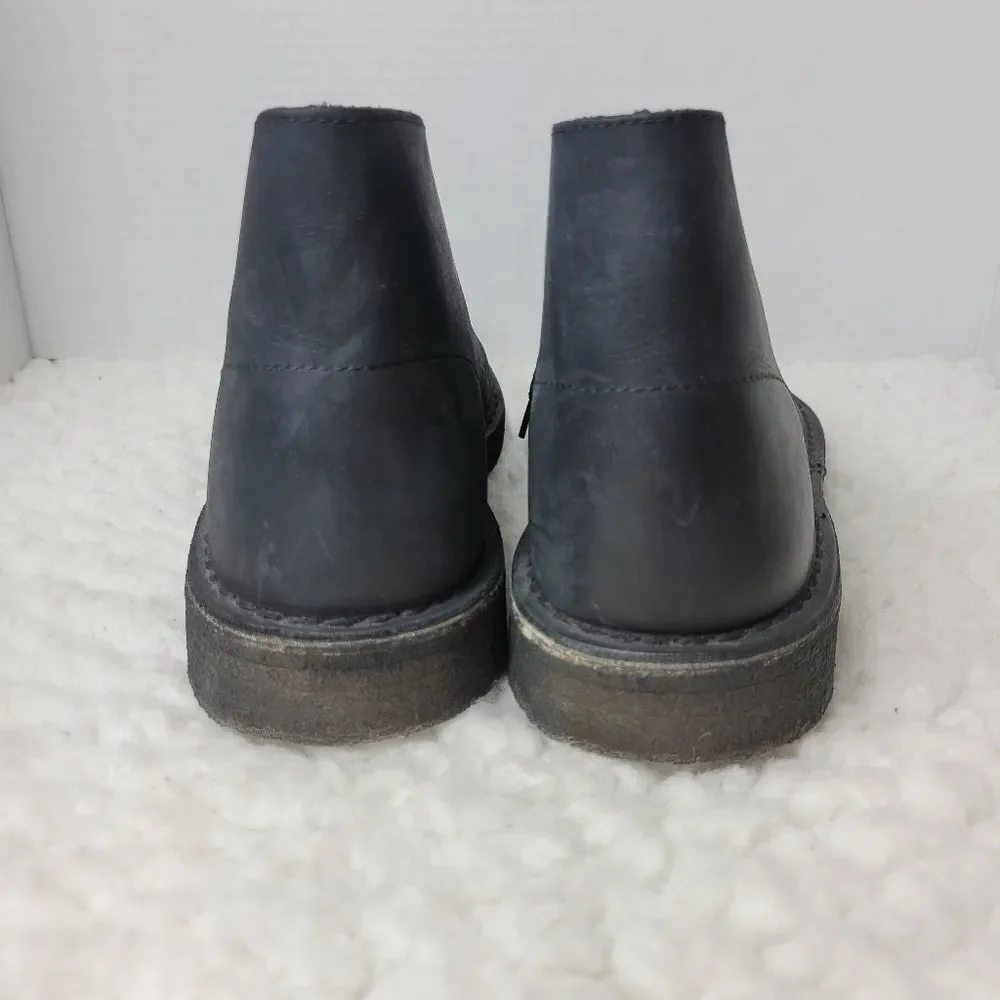 Clarks Original Chukka Desert  Boots Mens Size 8.5 Black Beeswax Leather